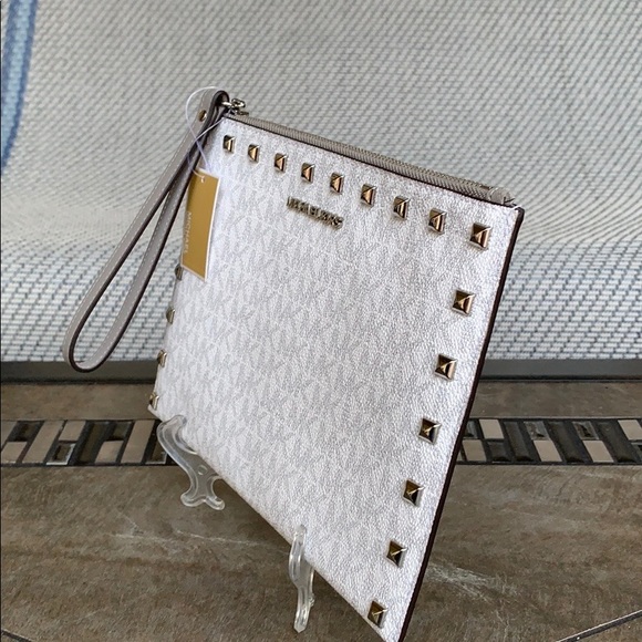 MICHAEL KORS JET SET TRAVEL XL ZIP CLUTCH WRISTLET - Picture 9 of 16